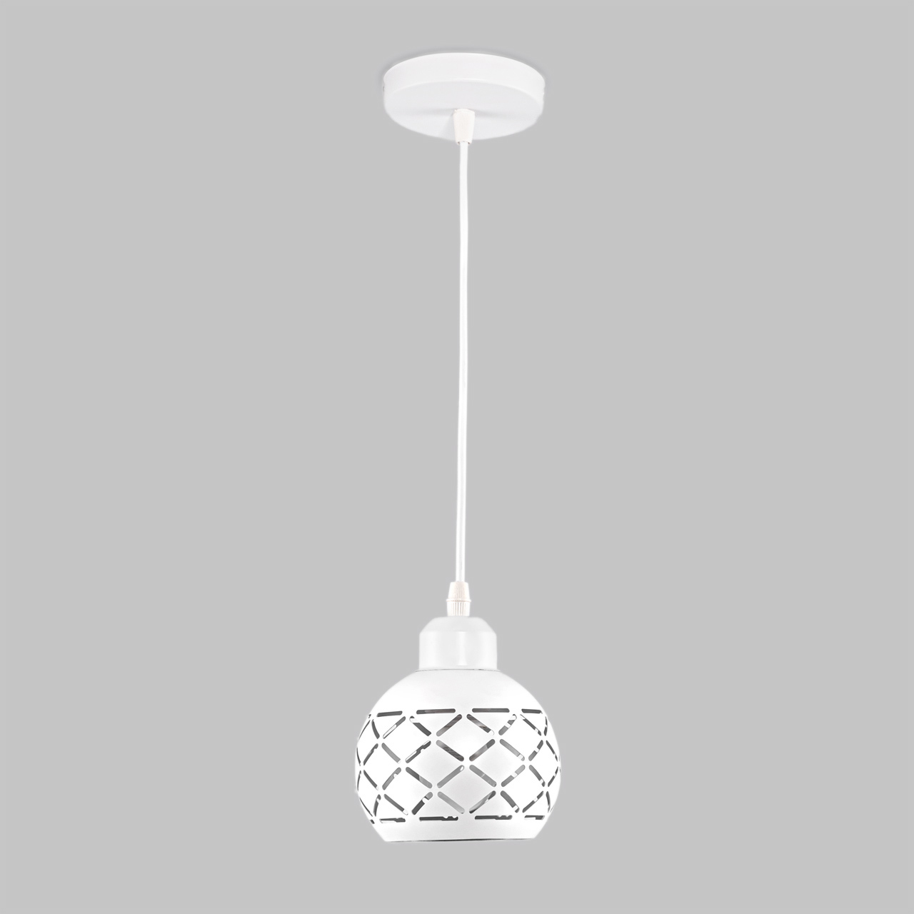 Подвесной светильник Imex MD.2885-1-P WH+SL, цвет белый;серебристый
