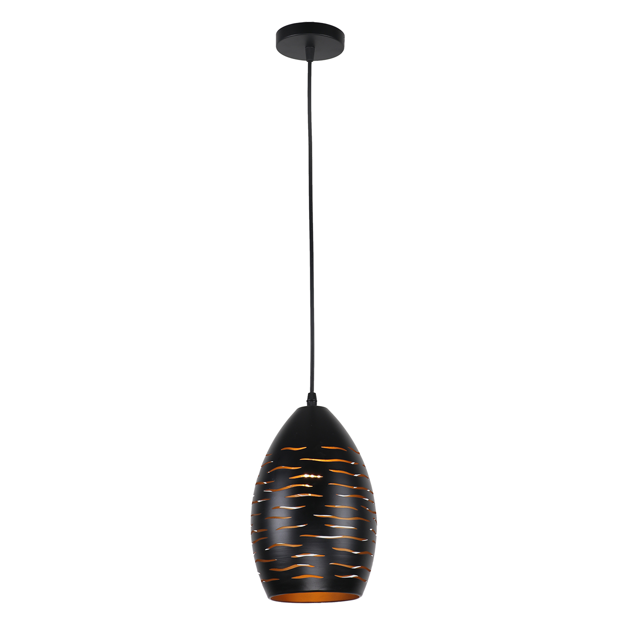 Подвесной светильник Imex MD.2922-1-P BK+GD, цвет золотистый;чёрный