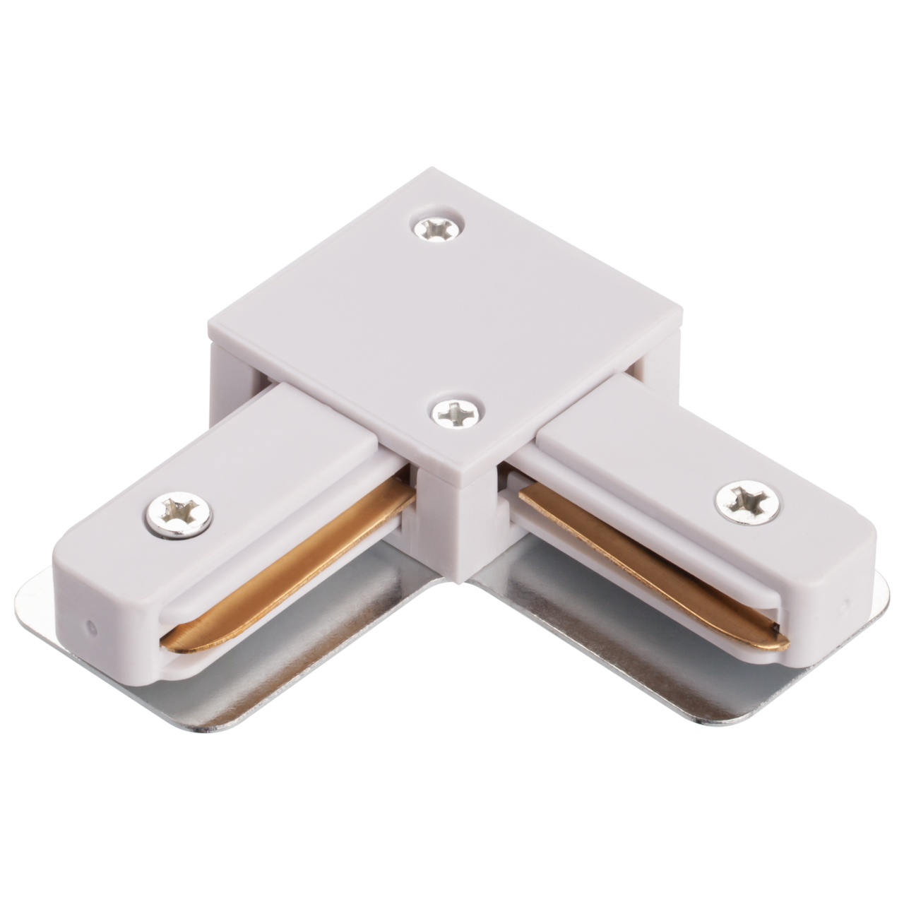 Коннектор L-образный для шинопровода Imex TRACK IL.0010.0041, цвет белый - фото 1