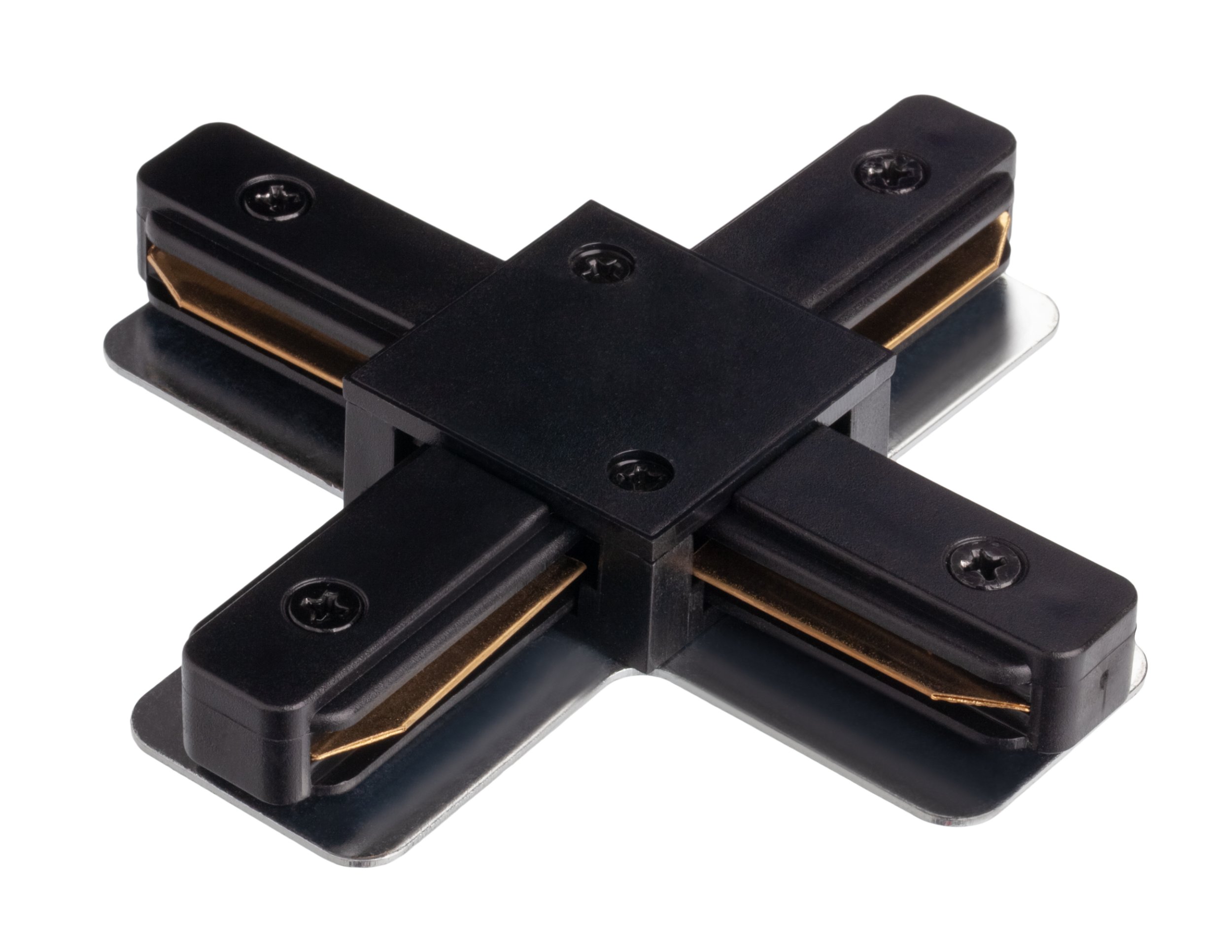 Коннектор X-образный для шинопровода Imex TRACK IL.0010.2143, цвет чёрный