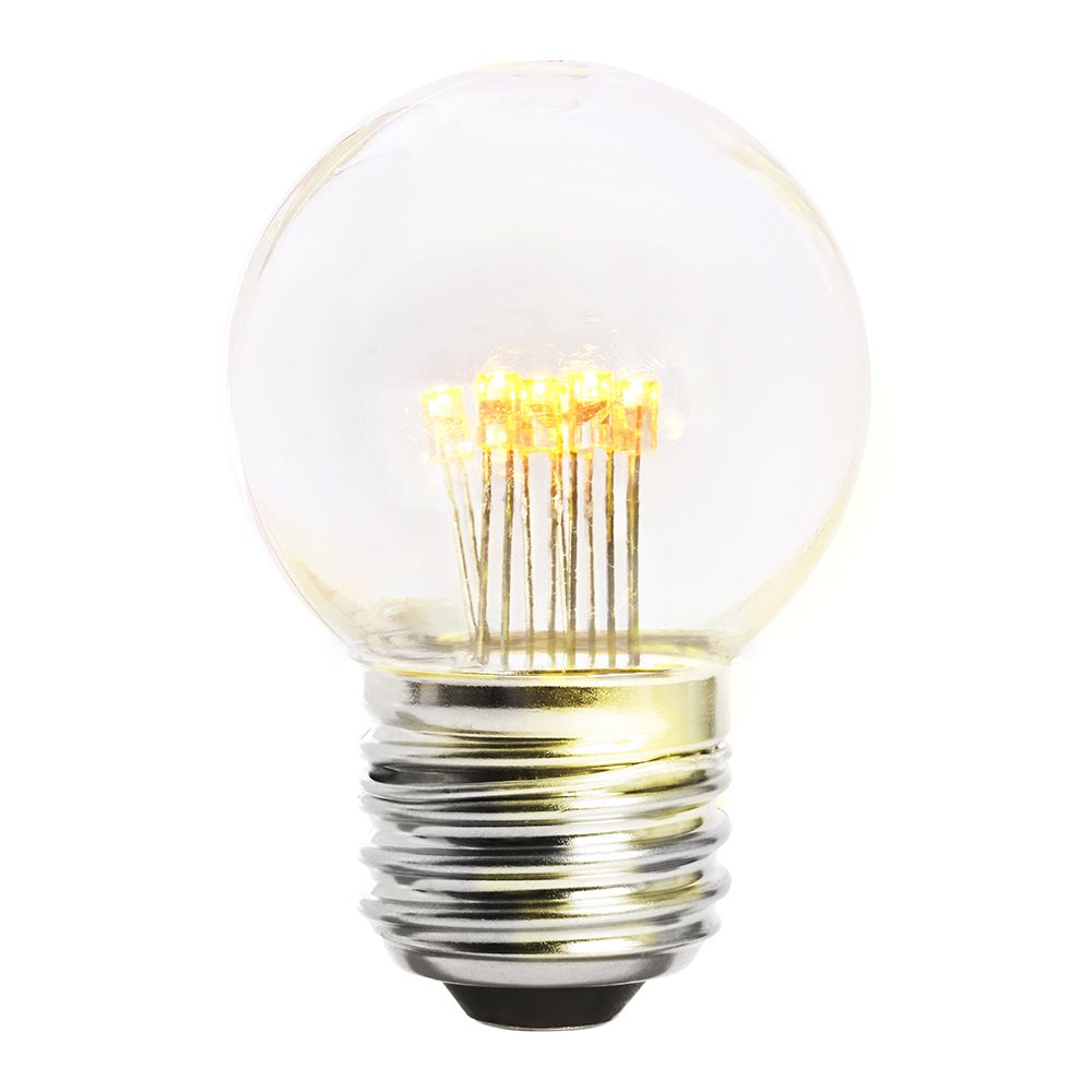 Светодиодная лампа Feron LB-378 Шар 1W 80Lm 2700K E27 41918, цвет теплый - фото 3
