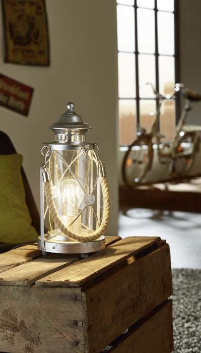 Настольная Лампа Eglo Vintage 49284, цвет серебристый - фото 3