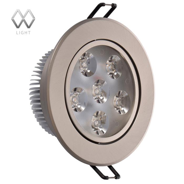 Точечный встраиваемый светильник MW-Light КРУЗ 637013006, цвет хром