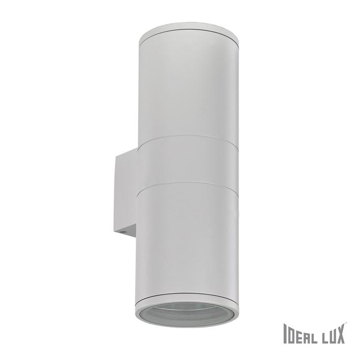 Фасадный светильник Ideal Lux GUN AP2 BIG BIANCO настенный светильник ideal lux clip ap2 mini oro
