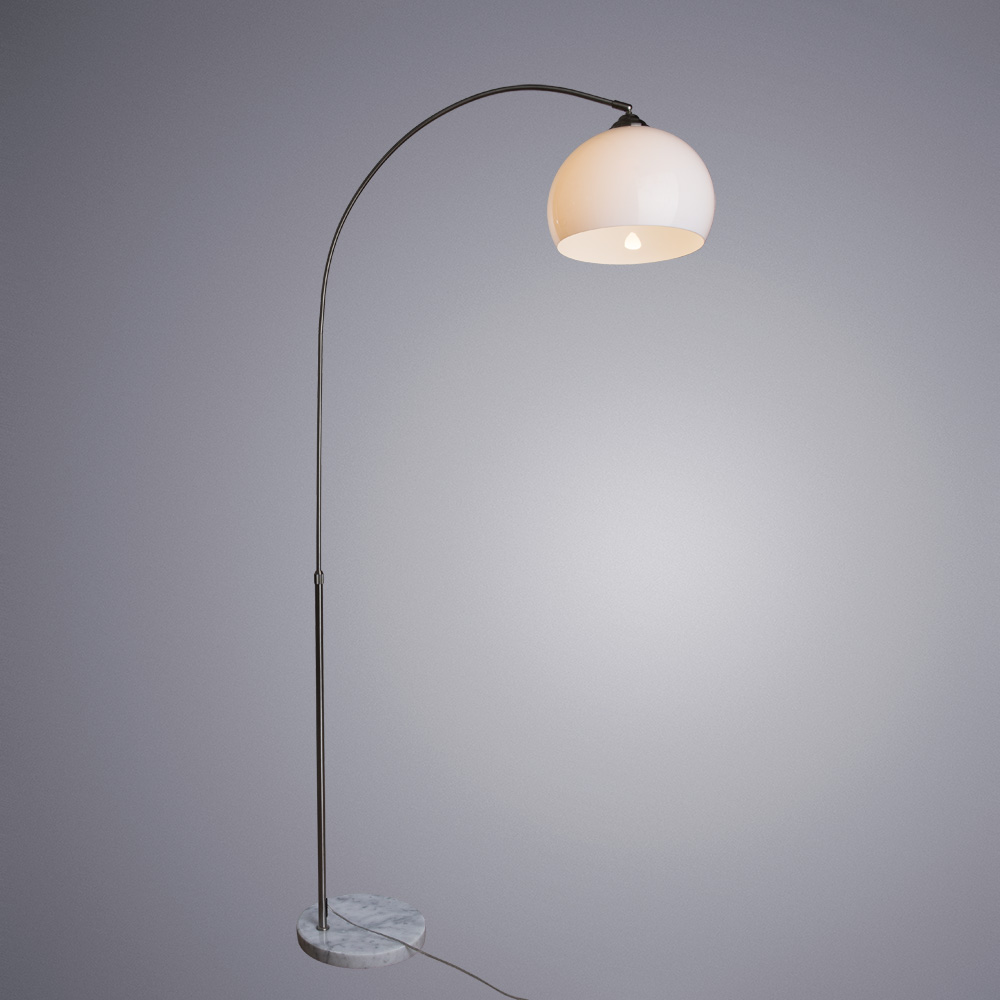 Торшер Arte Lamp FREDO A5823PN-1SS, цвет белый - фото 2