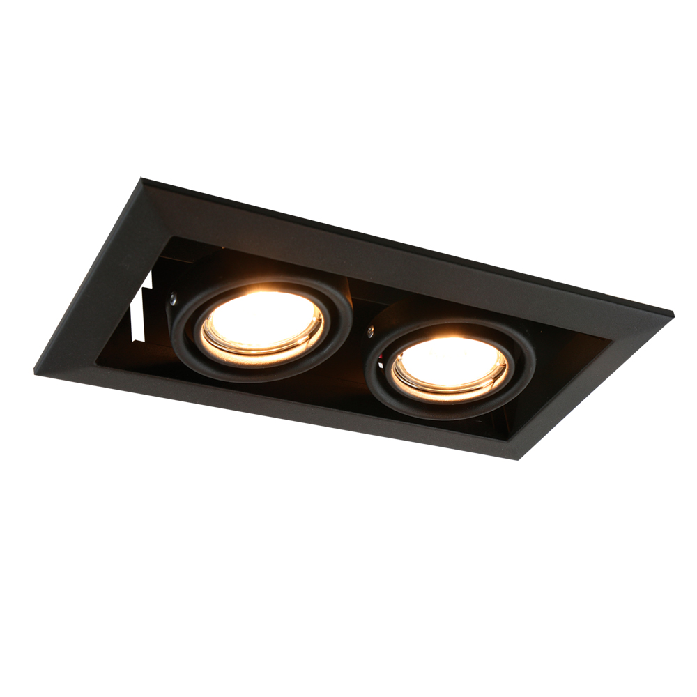 Встраиваемый светильник Arte Lamp CARDANI PICCOLO A5941PL-2BK, цвет черный - фото 1