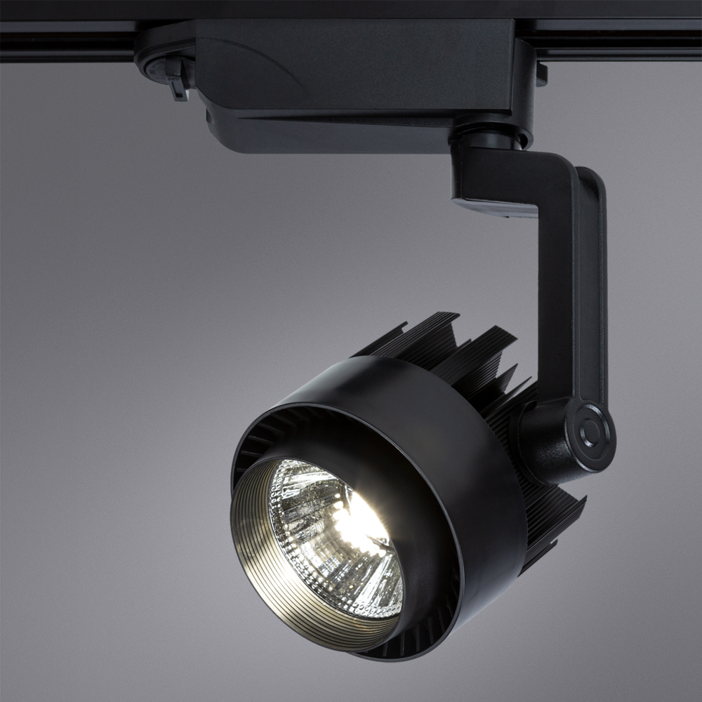 Трековый светильник Arte Lamp Vigile A1620PL-1BK, цвет черный - фото 2