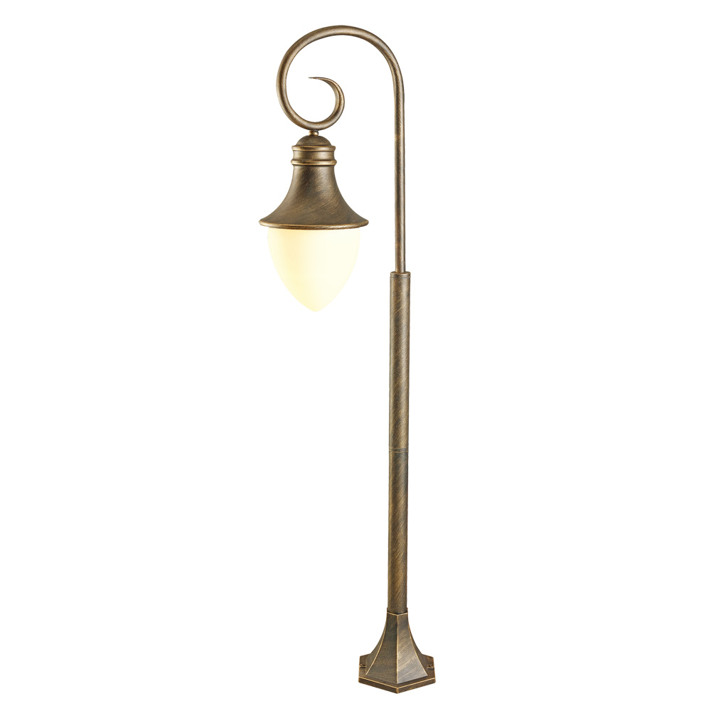 Уличный светильник Arte Lamp VIENNA A1317PA-1BN, цвет черный;золотистый - фото 1