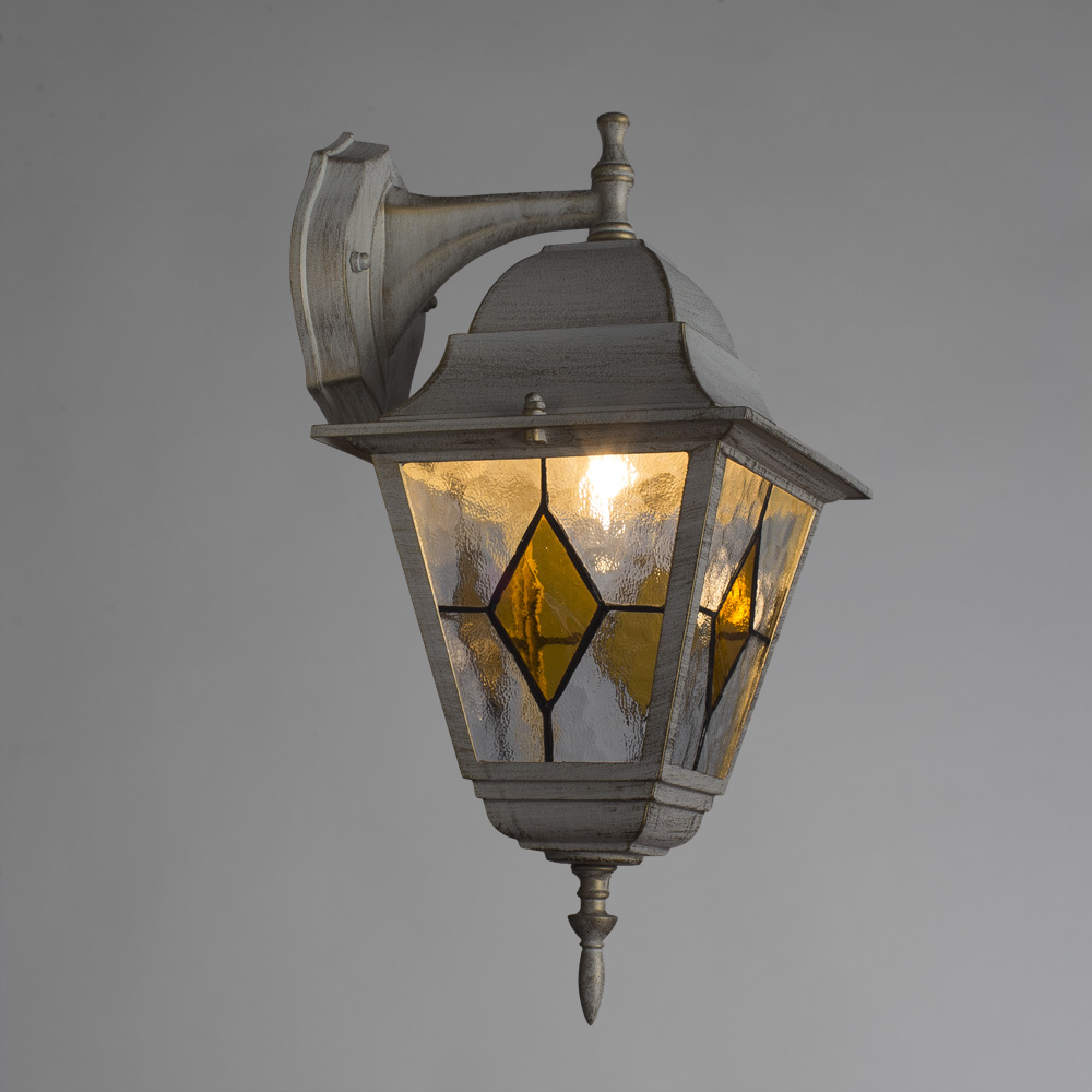 Уличный светильник Arte Lamp BERLIN A1012AL-1WG, цвет белый;золотистый - фото 2