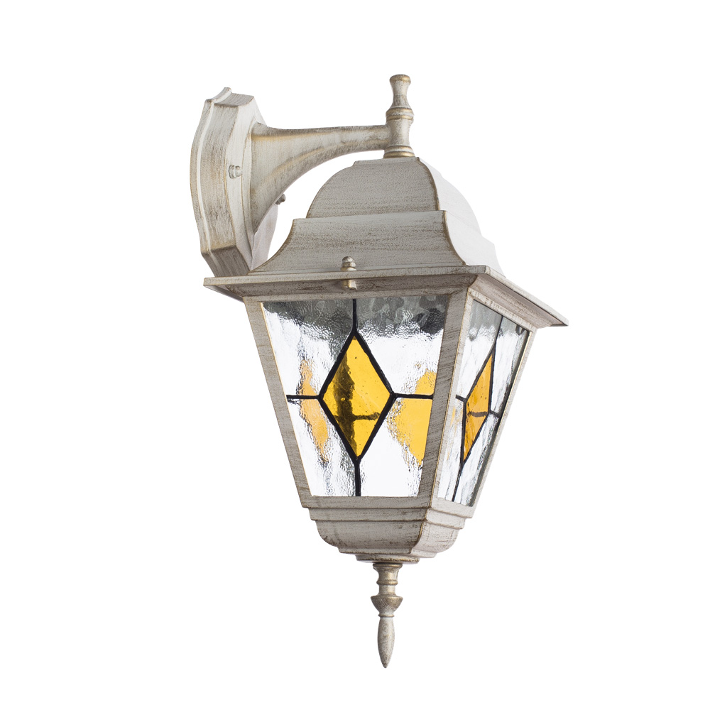 Уличный светильник Arte Lamp BERLIN A1012AL-1WG, цвет белый;золотистый - фото 1