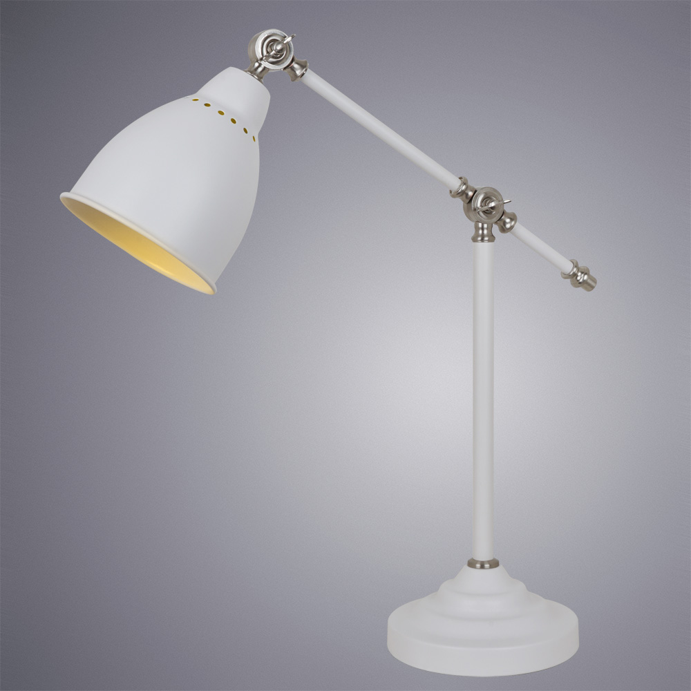 Настольная Лампа Arte Lamp Braccio A2054LT-1WH, цвет белый - фото 2