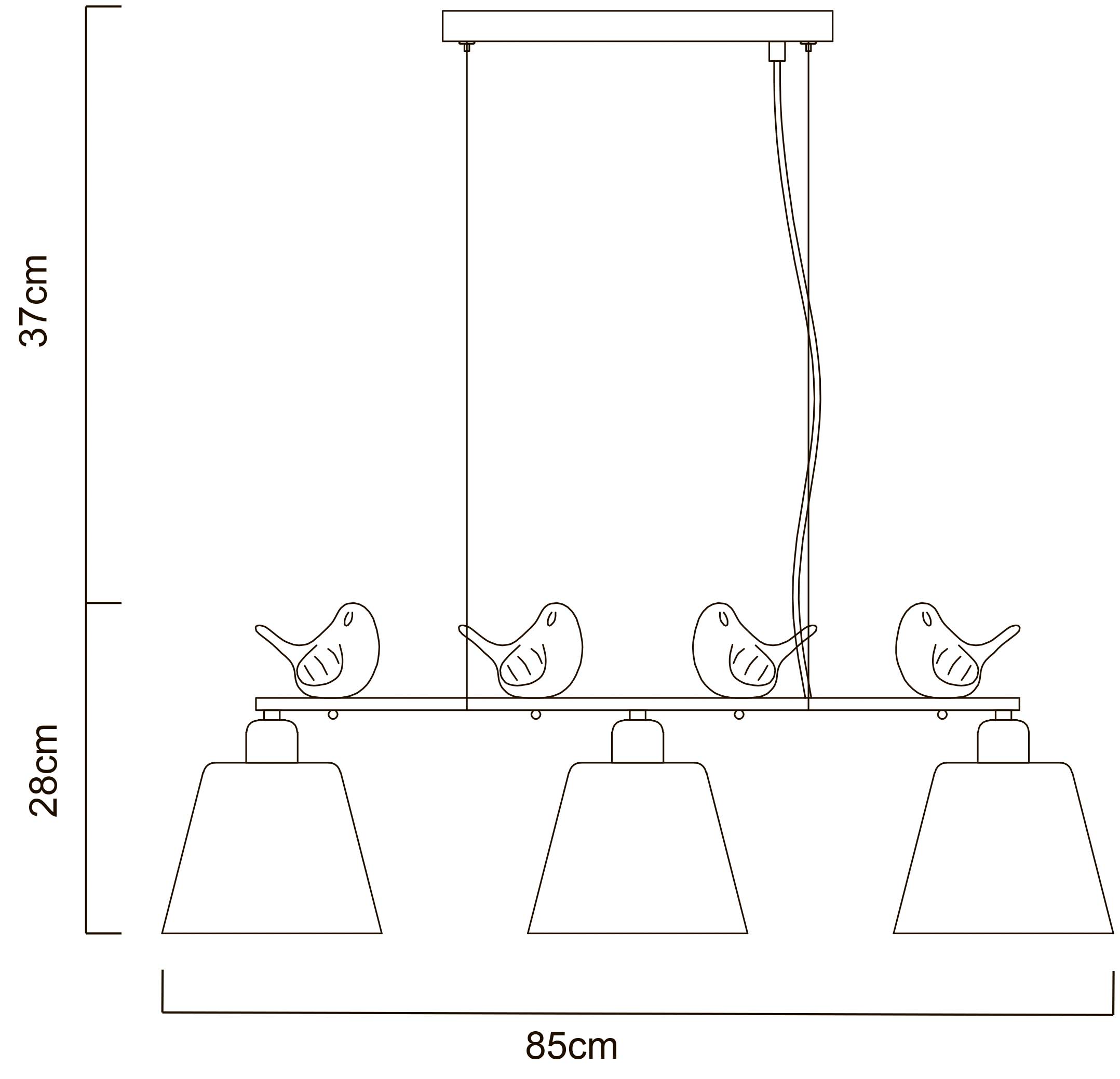 Люстра Arte Lamp PASSERO A4289SP-3WH, цвет белый - фото 3