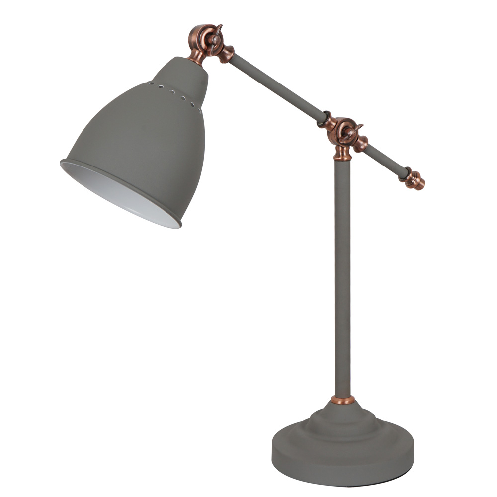 Настольная Лампа Arte Lamp Braccio A2054LT-1GY, цвет серый - фото 1