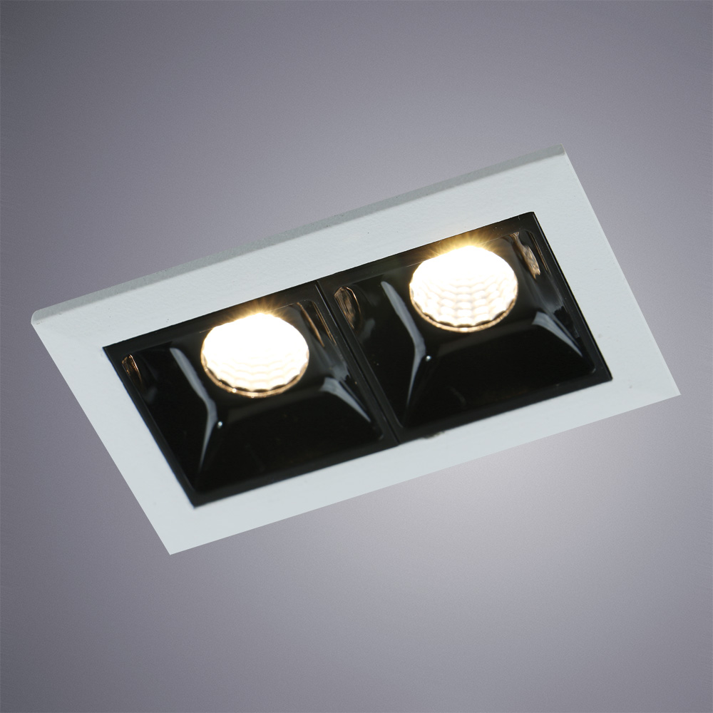 Встраиваемый Светильник Arte Lamp Grill A3153PL-2BK, цвет черный;белый - фото 2