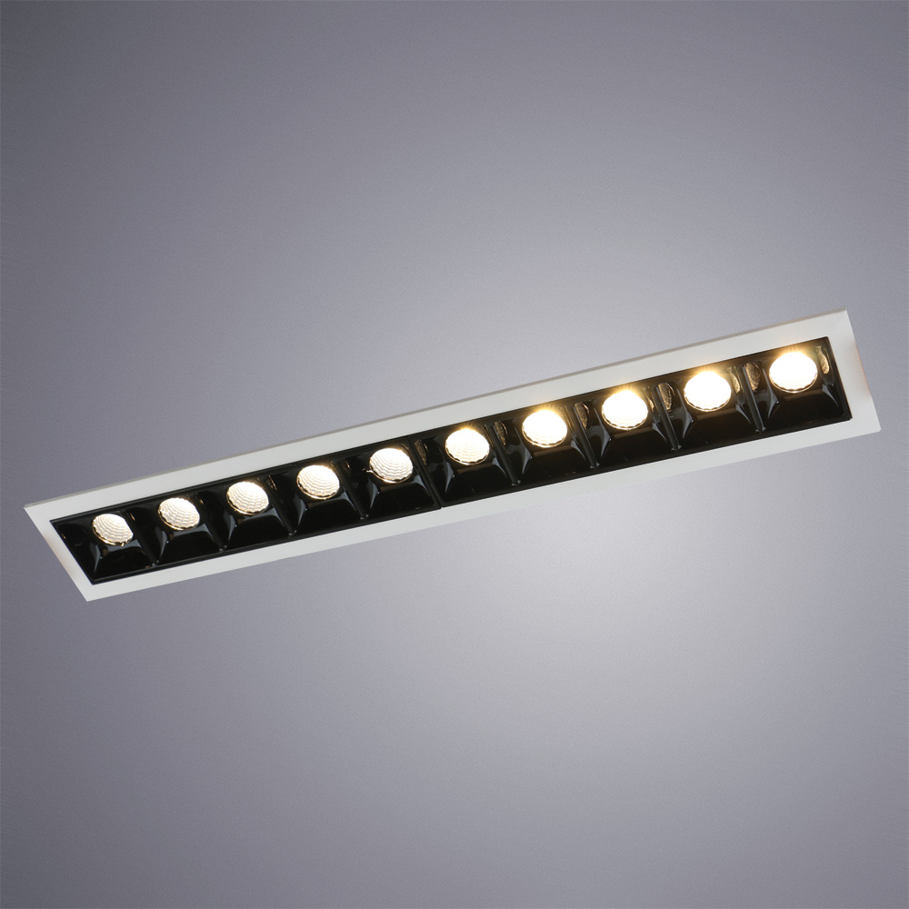 Встраиваемый Светильник Arte Lamp Grill A3153PL-10BK, цвет черный;белый - фото 2